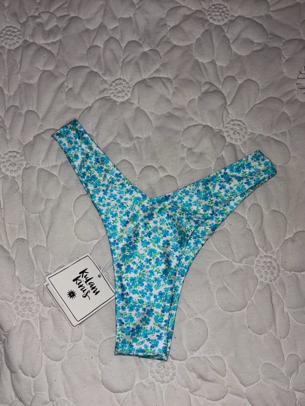 Kulani Kinis Blue Floral Bikini Bottoms